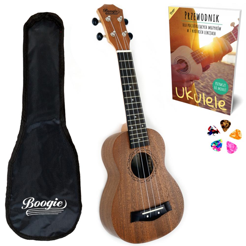 ukulele sopranowe drewniane mahoń