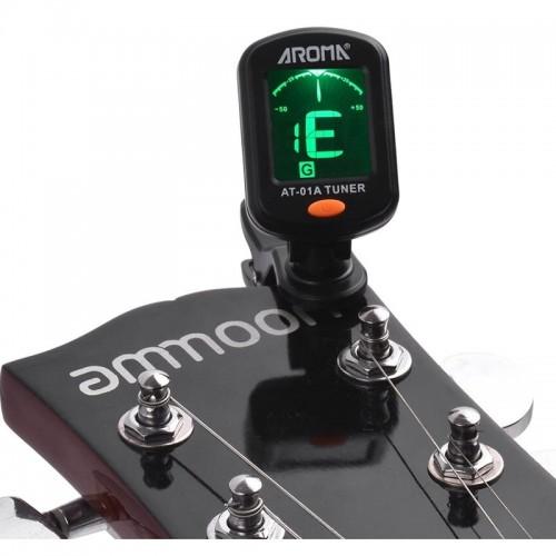 Stroik tuner do ukulele gitary Aroma AT-01A - obrazek 3